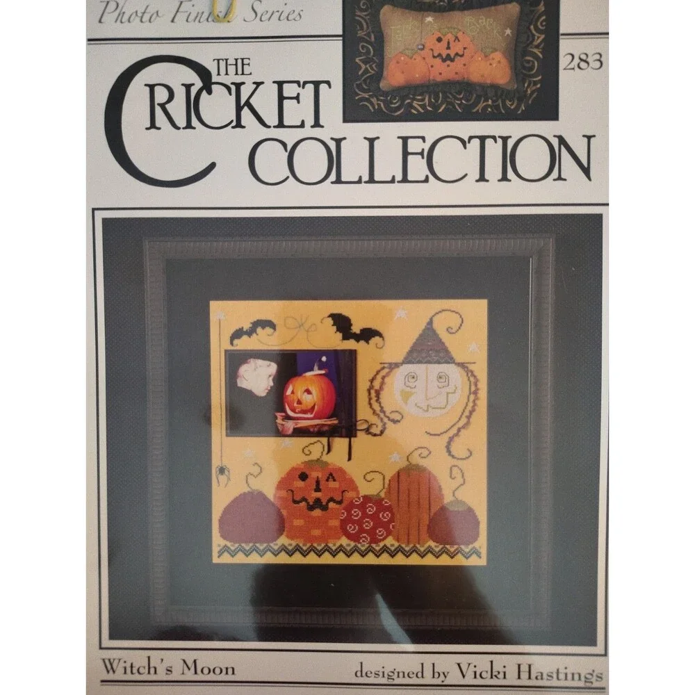 Witch's Moon Cross Stitch Pattern No 283 Cricket Collection Vicki Hastings OOP